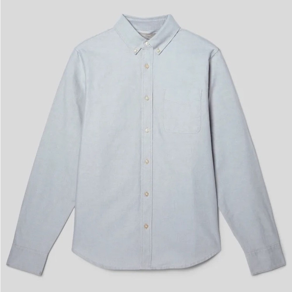 Everlane Organic Oxford Shirt Uniform in Grey